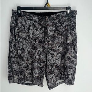 lululemon athletica Black and Gray Athletic Shorts